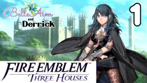 Byleth holding a sword